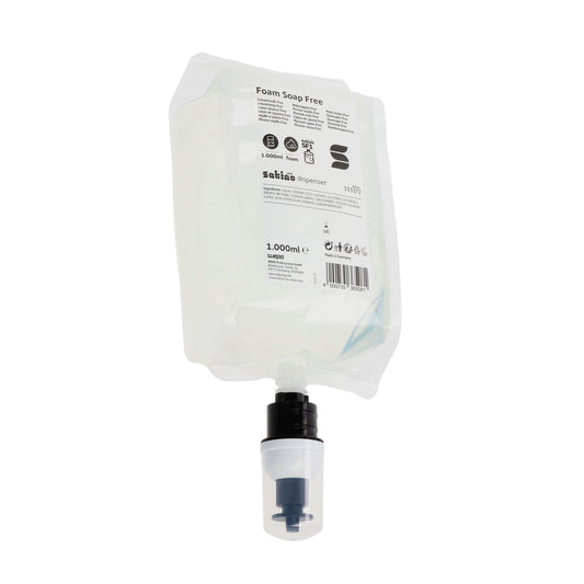 Satino by WEPA Schaumseife Free neutral dermatologisch getestet frei von Mikroplastik Standbeutel Kunststoff 1l