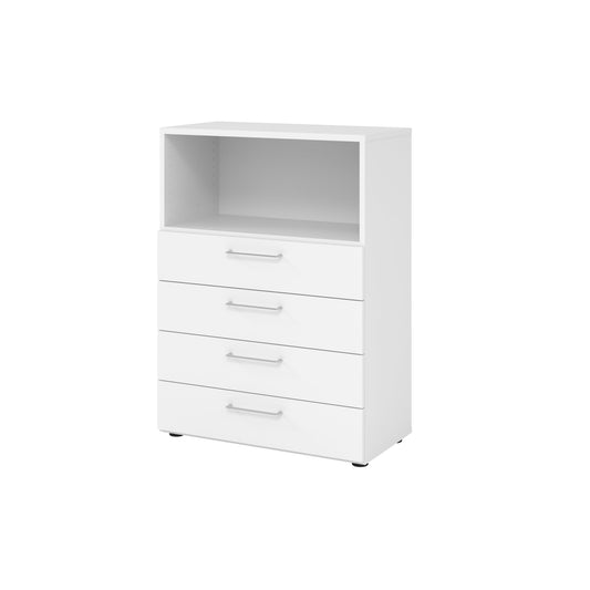 Hammerbacher Regalschrank V9 Advanced 800 x 1.100 x 417 mm (B x H x T) ohne Rollen Spanplatten, folienummantelt