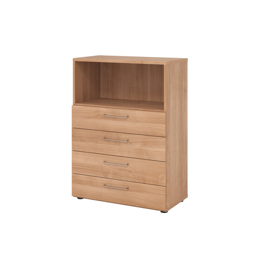 Hammerbacher Regalschrank V9 Advanced 800 x 1.100 x 417 mm (B x H x T) ohne Rollen Spanplatten, folienummantelt