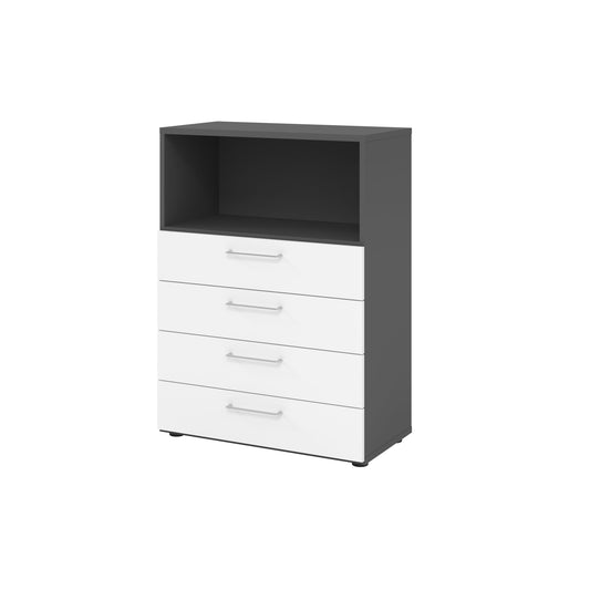 Hammerbacher Regalschrank V9 Advanced 800 x 1.100 x 417 mm (B x H x T) ohne Rollen Spanplatten, folienummantelt