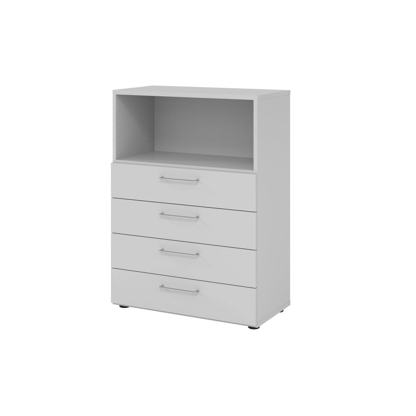 Hammerbacher Regalschrank V9 Advanced 800 x 1.100 x 417 mm (B x H x T) ohne Rollen Spanplatten, folienummantelt