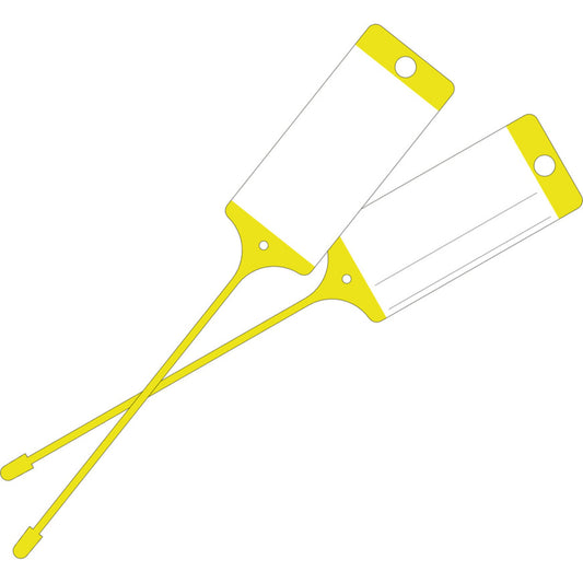 EICHNER Stückwarenanhänger 40 x 58 x 215 mm (B x H x L) Polypropylen gelb 100 St./Pack.