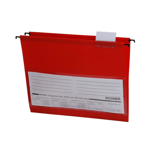 EICHNER Hängetasche Platin Line DIN A4 PVC rot 10 St./Pack.