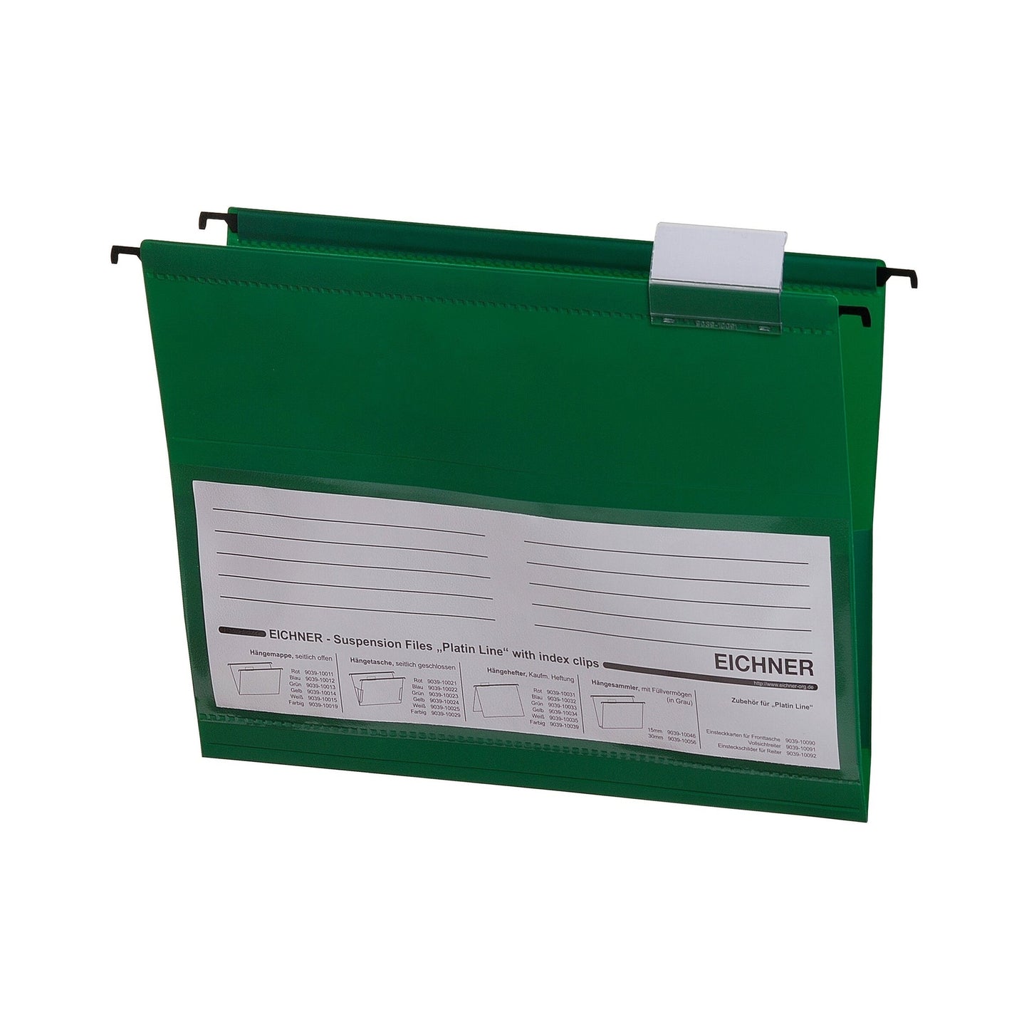 EICHNER Hängetasche Platin Line DIN A4 PVC grün 10 St./Pack.