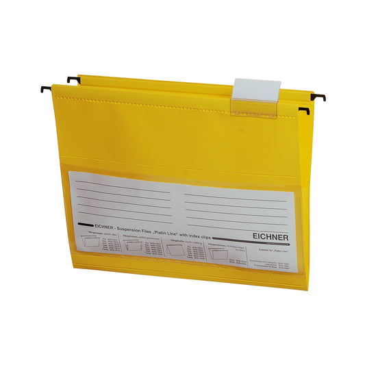 EICHNER Hängetasche Platin Line DIN A4 PVC gelb 10 St./Pack.