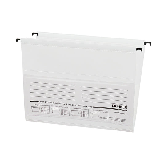EICHNER Hängetasche Platin Line DIN A4 PVC weiß 10 St./Pack.