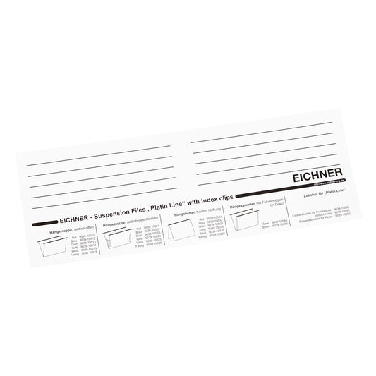 EICHNER Einsteckkarte 30 x 21,5 cm (B x H) weiß 50 St./Pack.