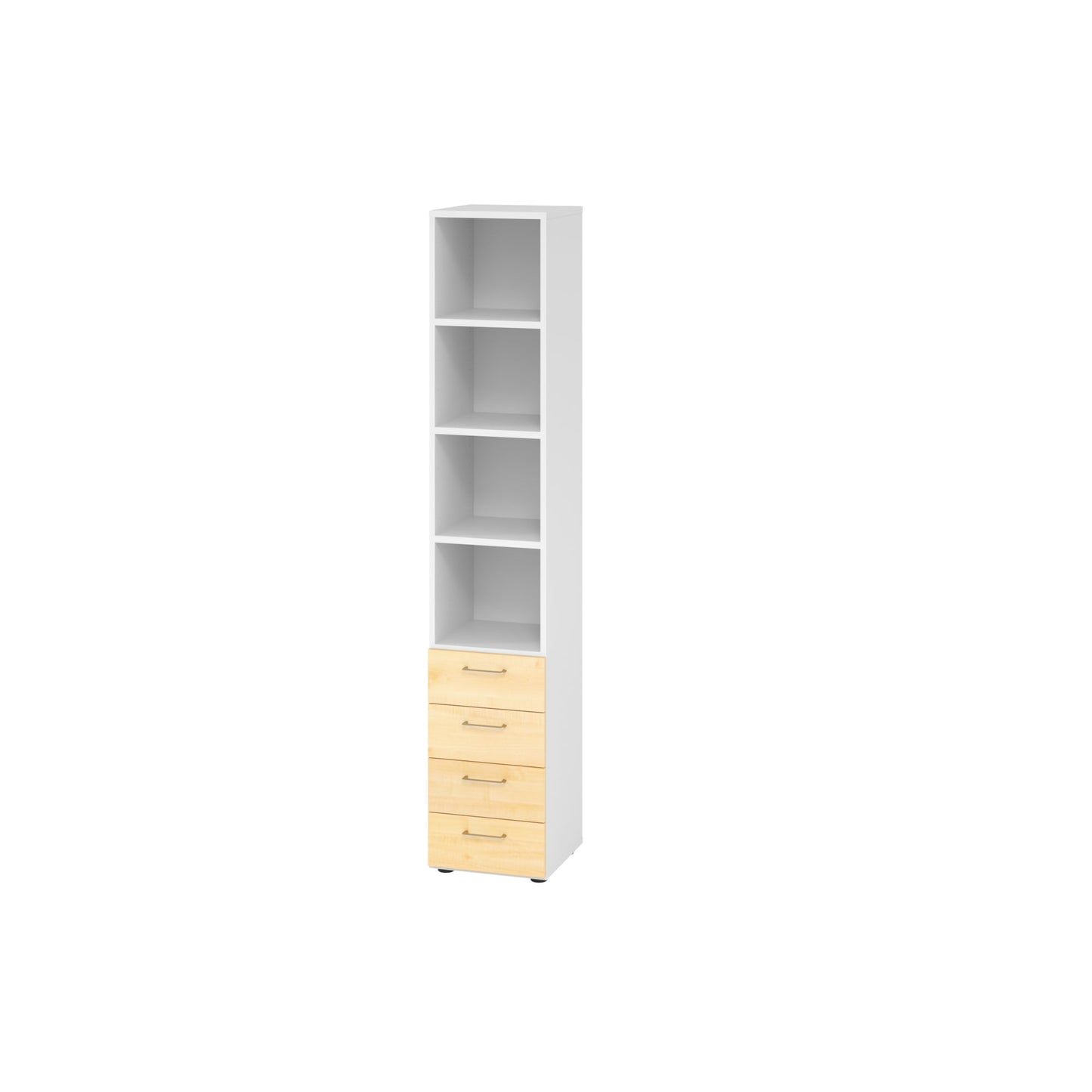 Hammerbacher Regalschrank V9 Advanced 400 x 2.156 x 417 mm (B x H x T) ohne Rollen Spanplatten, folienummantelt
