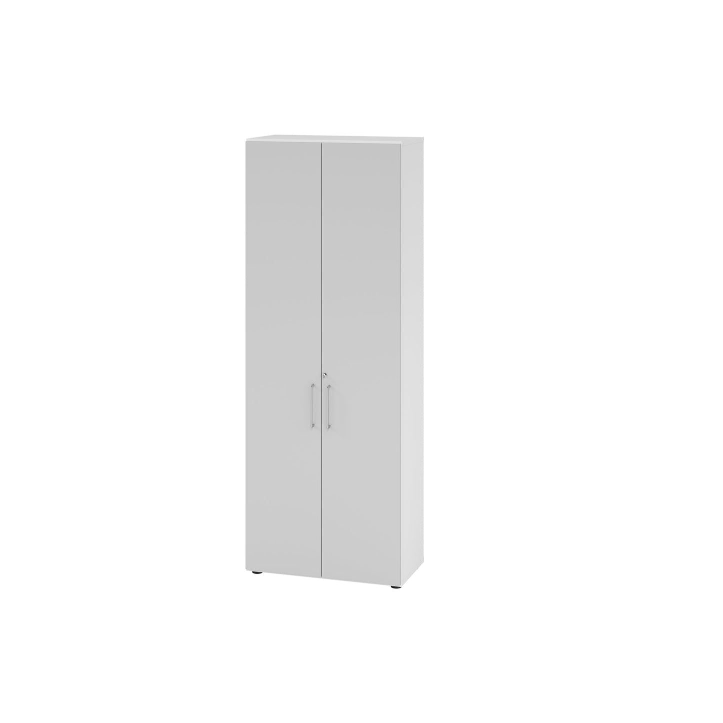 Hammerbacher Flügeltürenschrank V9 Advanced 800 x 2.156 x 417 mm (B x H x T) Spanplatten, folienummantelt Farbe der Front: grau Farbe des Korpus: graphit