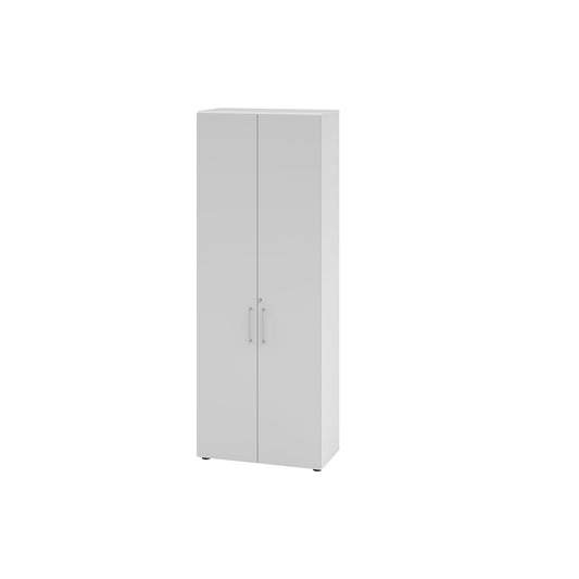 Hammerbacher Flügeltürenschrank V9 Advanced 800 x 2.156 x 417 mm (B x H x T) Spanplatten, folienummantelt Farbe der Front: grau Farbe des Korpus: graphit
