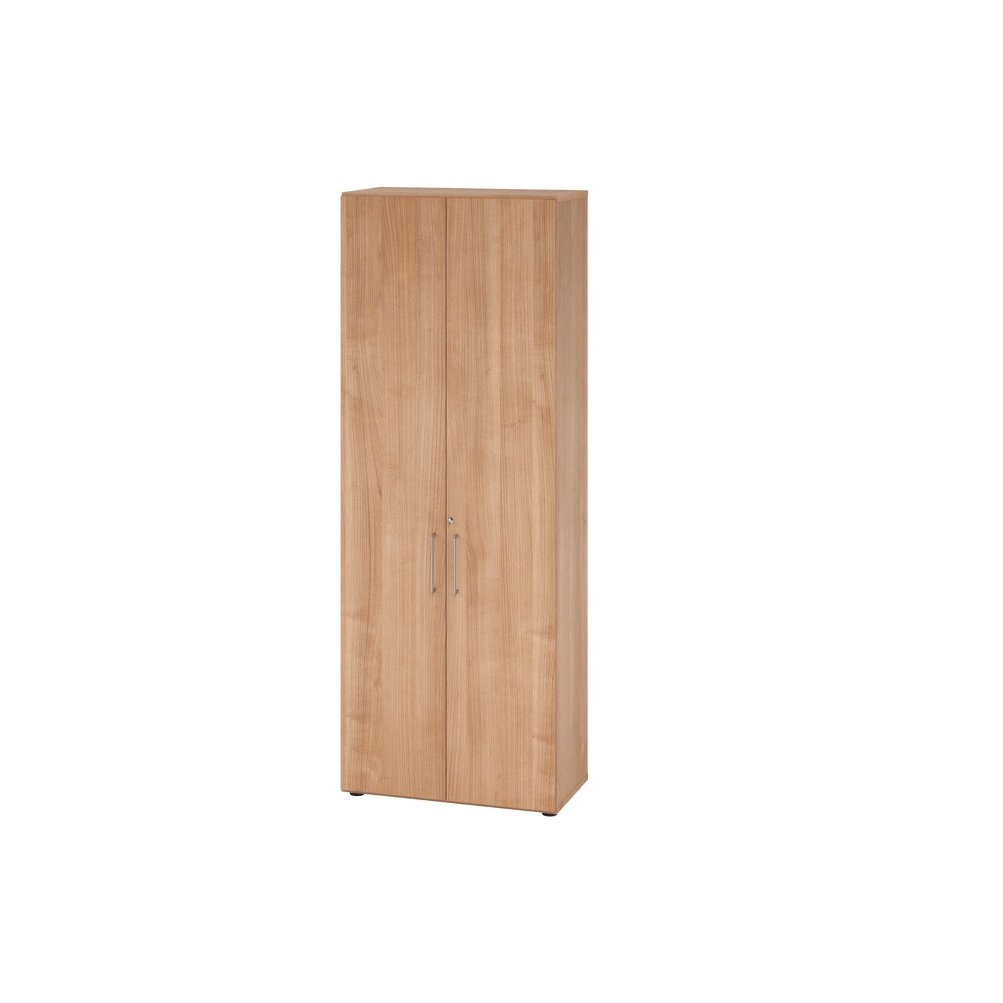 Hammerbacher Flügeltürenschrank V9 Advanced 800 x 2.156 x 417 mm (B x H x T) Spanplatten, folienummantelt Farbe der Front: nussbaum Farbe des Korpus: nussbaum