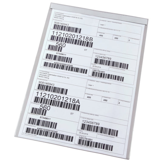 EICHNER Sichttasche DIN A7 quer Kunststoff transparent 100 St./Pack.