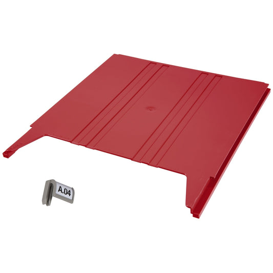 EICHNER Prospekthalter Anbaumodul Flat 24 x 30,2 x 1,5 cm (B x H x T) DIN A4 Zubehör erforderlich erforderliches Zubehör: Eichner Wandhalter für Prospekthalter 9218-05057 ABS Kunststoff rot 1 Fach