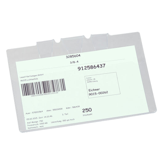 EICHNER Sichttasche DIN A5 quer Hartfolie transparent 10 St./Pack.