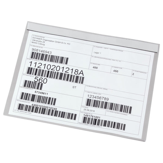 EICHNER Sichttasche DIN A5 quer Kunststoff transparent 50 St./Pack.