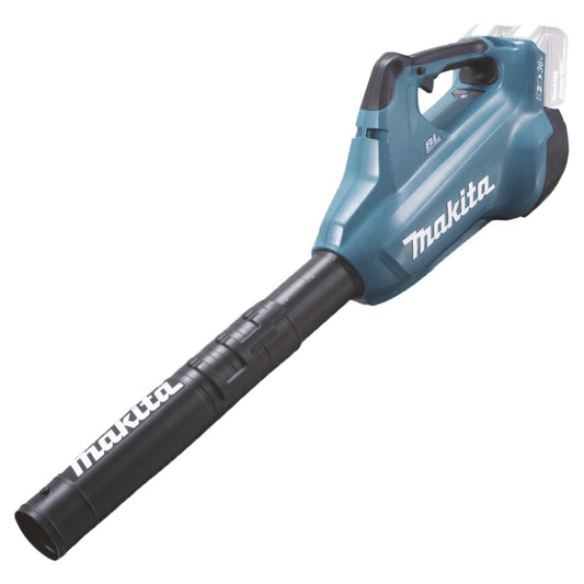 Makita® Laubbläser DUB362 54m/s Akku ohne Akkupack Zubehör erforderlich 2 x Makita Akku BL1850B, Akkuladegerät DC18RC 2 x 18V inkl. Blasrohr Endstück rund, Flachdüse gebogen, Gebläserohr 2,8kg