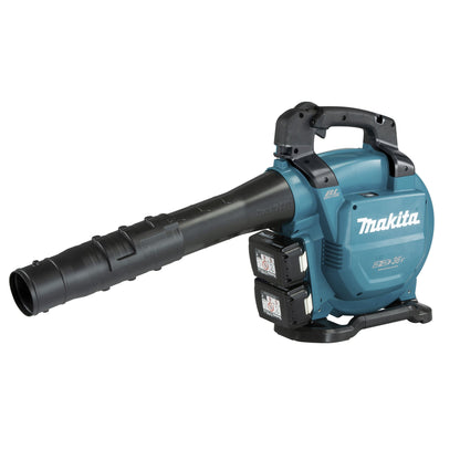 Makita® Laubsauger DUB363 804m³/h 234km/h 7.850 U/Min. Akku inkl. Runddüse 72, 2 x Saugrohr (A/B), Blasrohr 90-72, Absaug-Set, Sechskantstiftschlüssel (4 mm), 2 x Akku BL 1850B, Doppelakkuladegerät DC18RD