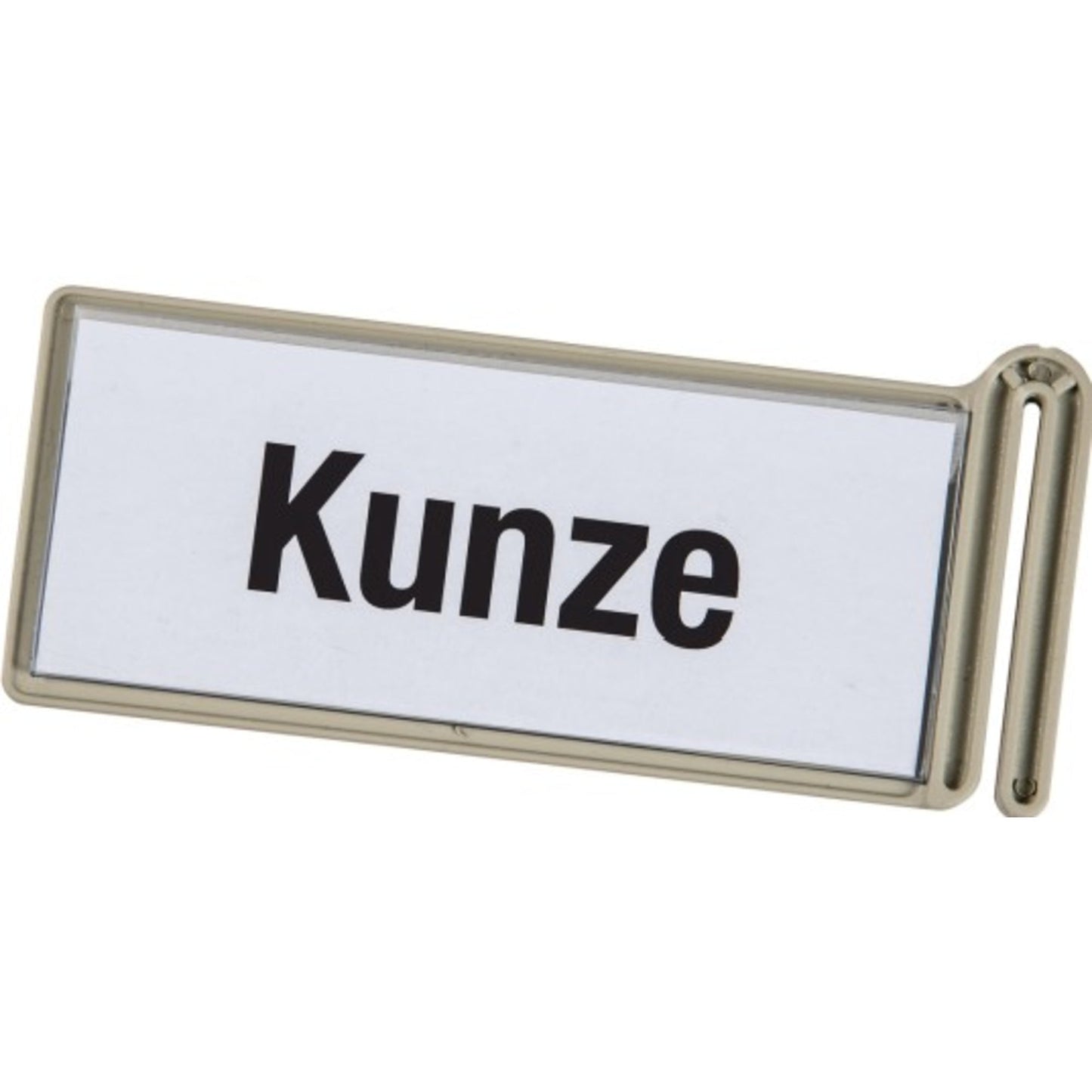 EICHNER Beschriftungsclip 129 x 57 x 7 mm (B x H x T) Kunststoff hellgrau