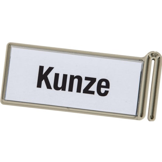 EICHNER Beschriftungsclip 129 x 57 x 7 mm (B x H x T) Kunststoff hellgrau