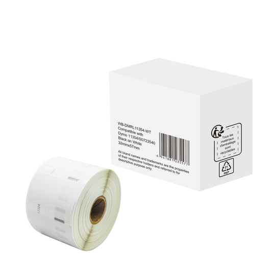 Versandetikett 54 x 101 mm (B x H) Papier weiß 1.000 Etik./Rl.