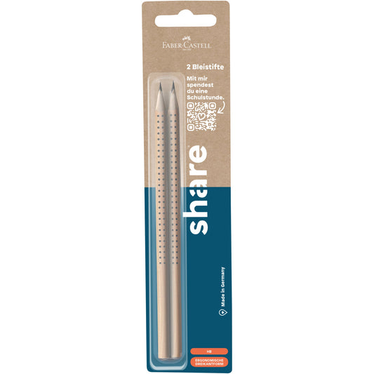 share Bleistift made by Faber-Castell HB 2 St./Pack.