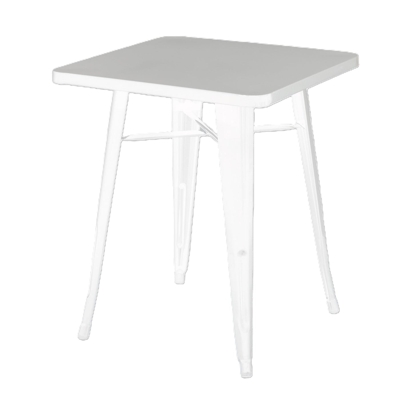 Paperflow Bistrotisch Urban 60 x 73 x 60 cm (B x H x T) Stahl, verzinkt weiß matt