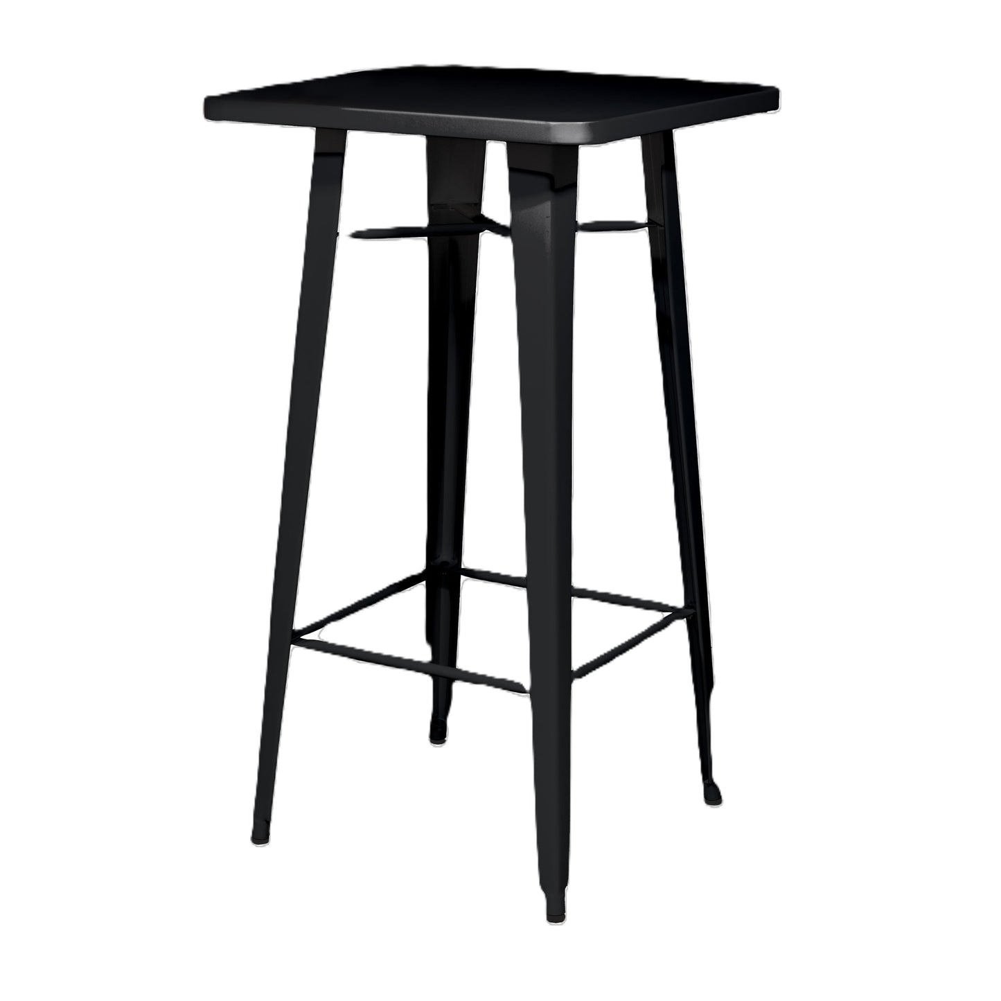 Paperflow Bistrotisch Urban 60 x 108 x 60 cm (B x H x T) Stahl, verzinkt schwarz matt