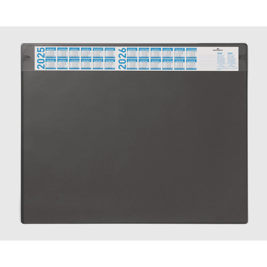 DURABLE Schreibunterlage 65 x 52 cm (B x H) mit Kalender 2 Jahre PVC/Polyurethan schwarz