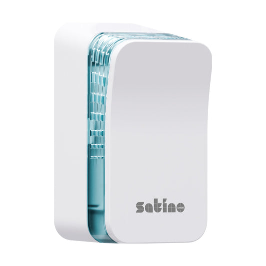 Satino by WEPA Lufterfrischer Eco nicht gefüllt Satino Lufterfrischer Duftfüllung 331610, 332090, 332110 9,9 x 17,5 x 9,1 cm (B x H x T) ABS Kunststoff weiß