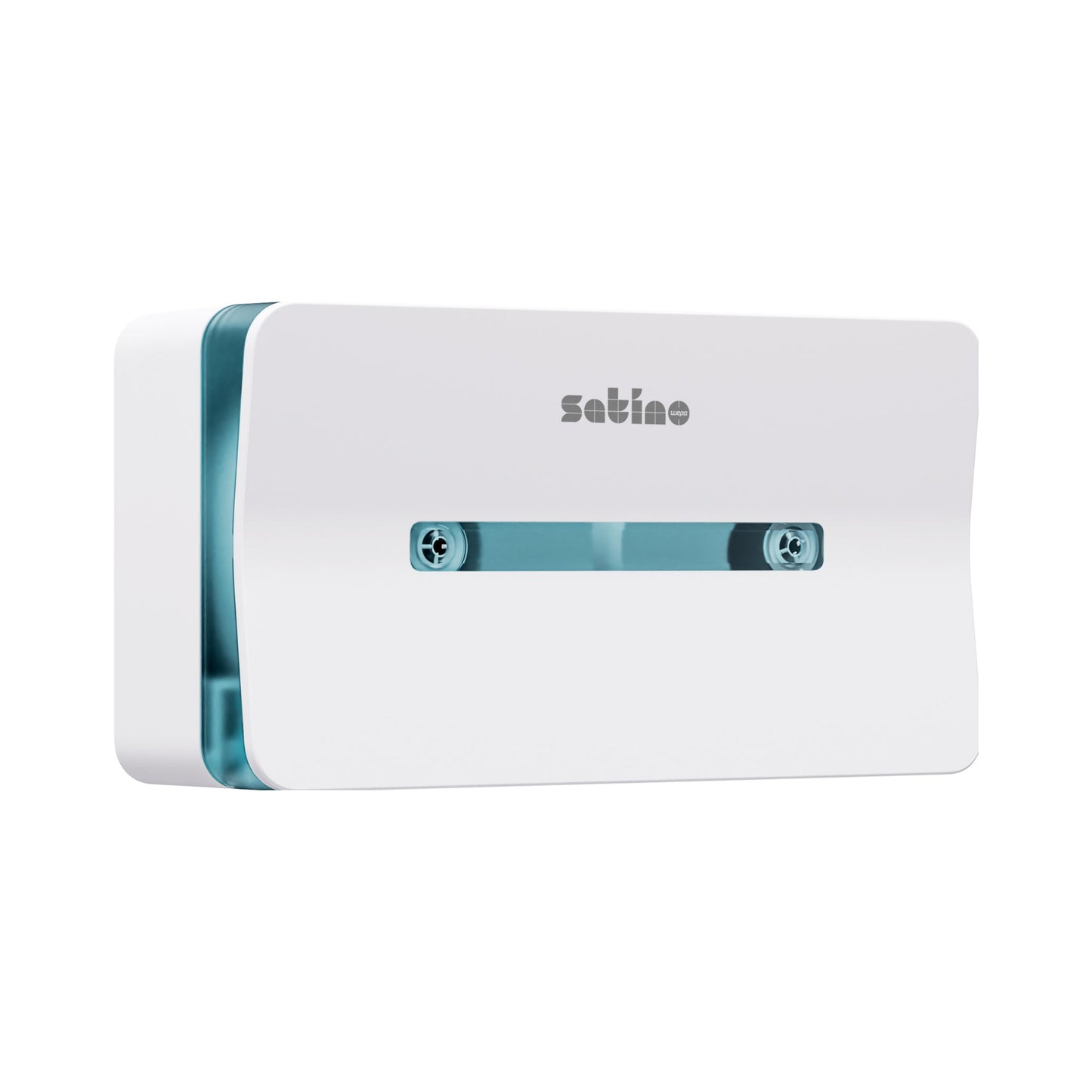 Satino by WEPA Toilettenpapierspender Jumbo Doppel Centerfeed Satino Toilettenpapier Comfort 317580, PureSoft 307150, Prestige 318080 Großrolle 41,1 x 22,8 x 14,5 cm (B x H x T) ABS Kunststoff weiß