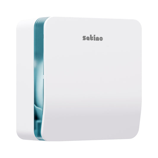 Satino by WEPA Toilettenpapierspender Jumbo S Satino Toilettenpapier Prestige 317870, Comfort 317810, 317570, 305390, PureSoft 318810 Großrolle 26,1 x 28,3 x 14 cm (B x H x T) ABS Kunststoff weiß