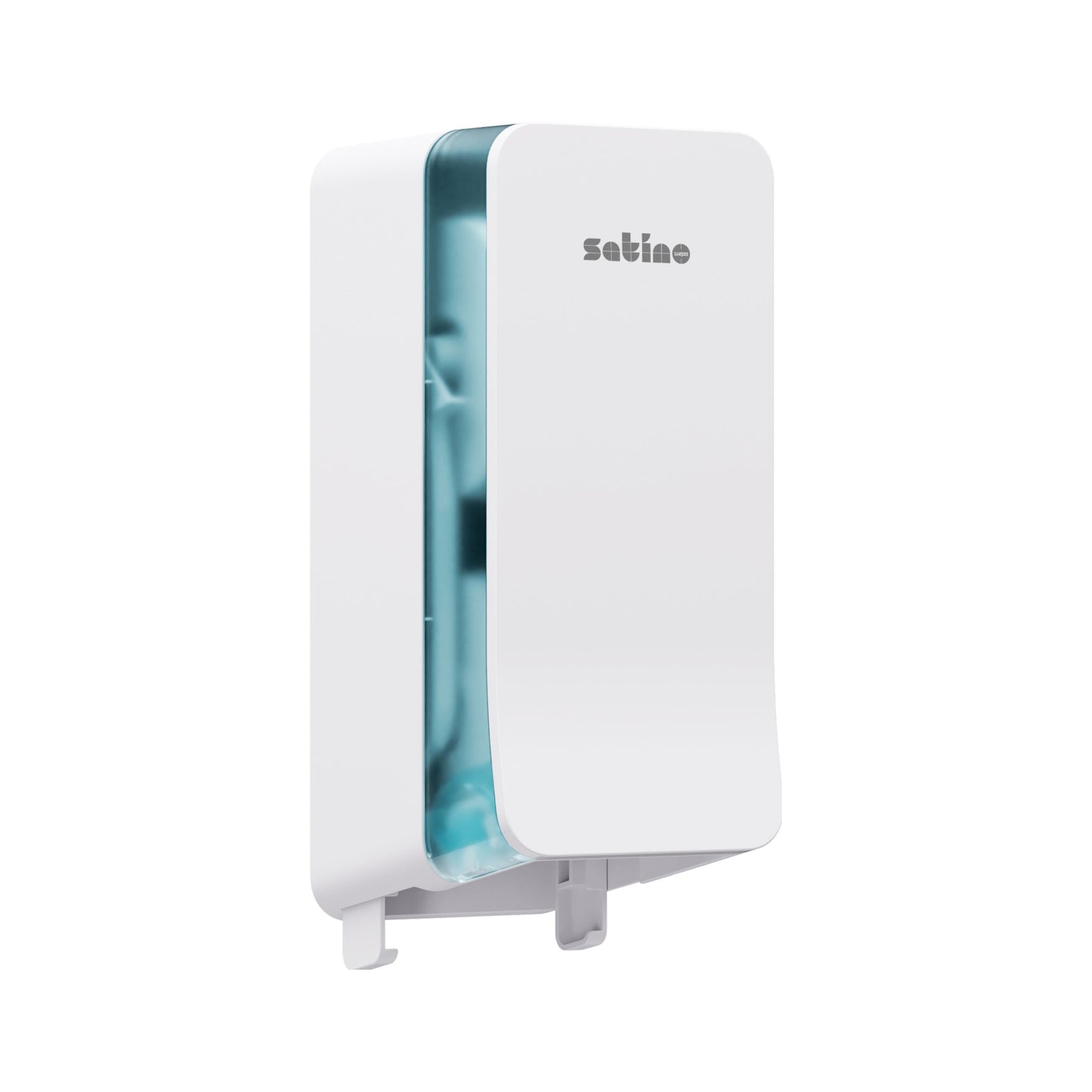Satino by WEPA Toilettenpapierspender Doppel System Satino Toilettenpapier PureSoft 307140, Comfort 317960, 313910 Großrolle 14,7 x 37,9 x 17,7 cm (B x H x T) ABS Kunststoff weiß