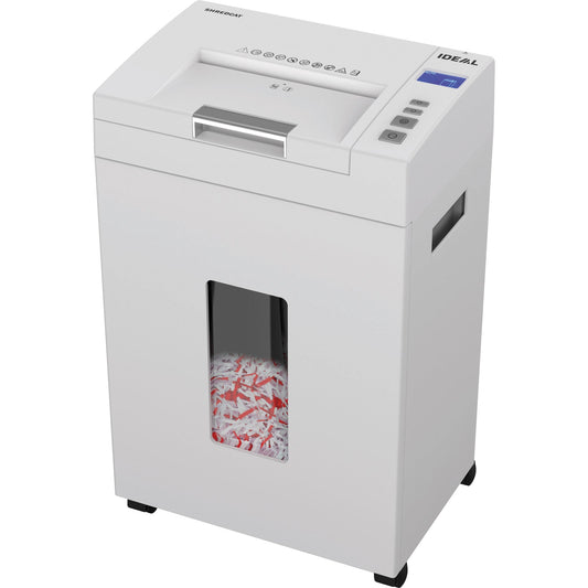 IDEAL Aktenvernichter SHREDCAT 8292 CC P-4 Papier, Heftklammern, Büroklammern, Kreditkarten Partikelschnitt hellgrau