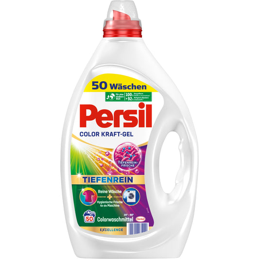 Persil Waschmittel Color Kraft Gel Buntwäsche +20 bis +60°C parfümiert pH-Wert: 7,8-8,2 2,25l