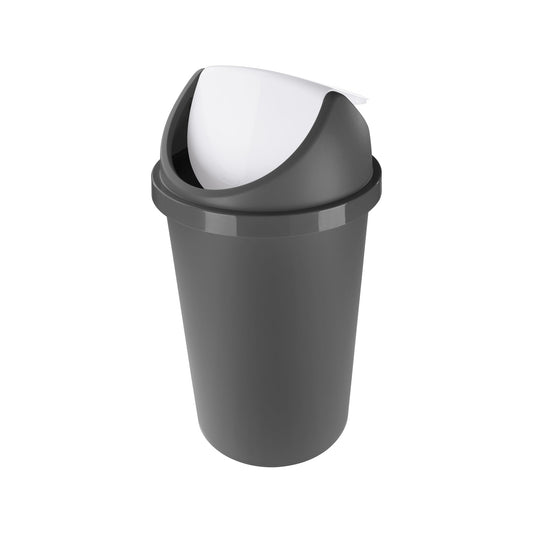 Tontarelli Abfalleimer SWING 25l Polypropylen anthrazit 1 Sortierfach