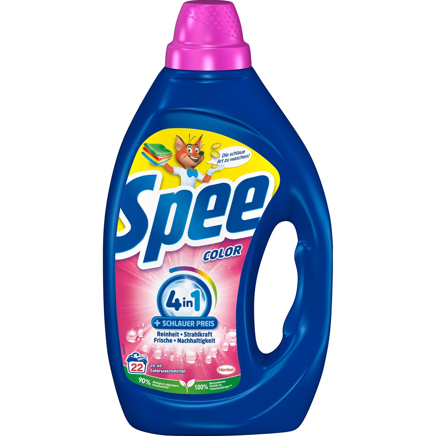 Spee Waschmittel Color 4in1 Gel Buntwäsche +20 bis +60°C parfümiert pH-Wert: 8,2-8,6 0,99l