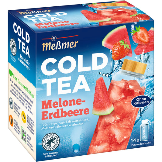 Meßmer Tee Cold Tea Melone-Erdbeere 14 Btl./Pack.