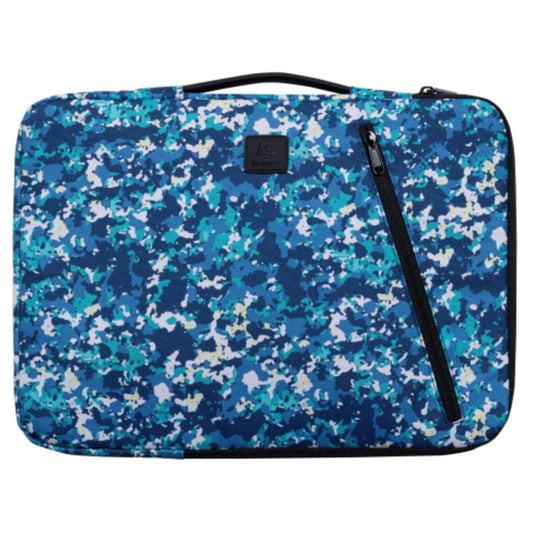 Exacompta Notebookhülle Sleeve 41 x 31 x 2,5 cm (B x H x T) Schaumstoffpolsterung im Inneren, silikonisiertes Gummiband im Inneren, kleine Tasche auf der Vorderseite Polyester/PET, 58 % recycelt mehrfarbig