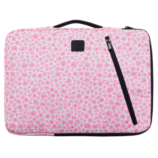 Exacompta Notebookhülle Sleeve 41 x 31 x 2,5 cm (B x H x T) Schaumstoffpolsterung im Inneren, silikonisiertes Gummiband im Inneren, kleine Tasche auf der Vorderseite Polyester/PET, 58 % recycelt mehrfarbig