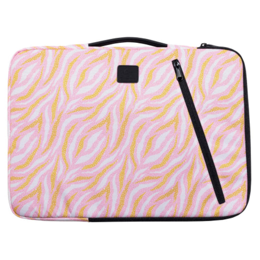 Exacompta Notebookhülle Sleeve 41 x 31 x 2,5 cm (B x H x T) Schaumstoffpolsterung im Inneren, silikonisiertes Gummiband im Inneren, kleine Tasche auf der Vorderseite Polyester/PET, 58 % recycelt mehrfarbig