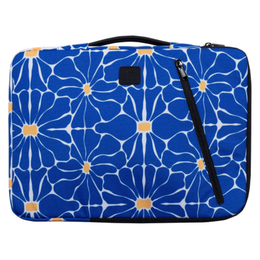 Exacompta Notebookhülle Sleeve 41 x 31 x 2,5 cm (B x H x T) Schaumstoffpolsterung im Inneren, silikonisiertes Gummiband im Inneren, kleine Tasche auf der Vorderseite Polyester/PET, 58 % recycelt mehrfarbig
