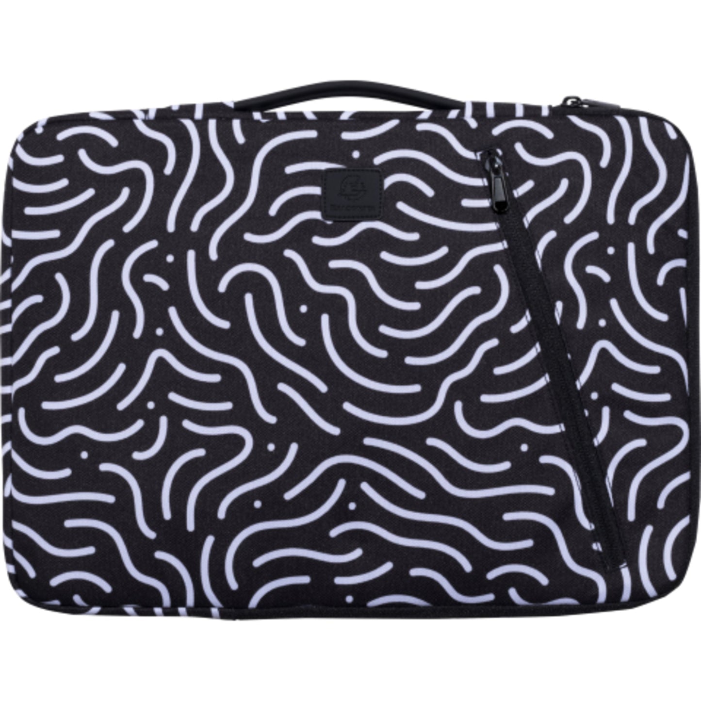Exacompta Notebookhülle Sleeve 41 x 31 x 2,5 cm (B x H x T) Schaumstoffpolsterung im Inneren, silikonisiertes Gummiband im Inneren, kleine Tasche auf der Vorderseite Polyester/PET, 58 % recycelt mehrfarbig