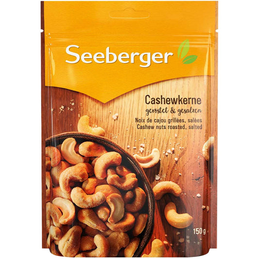 SEEBERGER Cashewkerne geröstet/gesalzen 150 g/Pack.