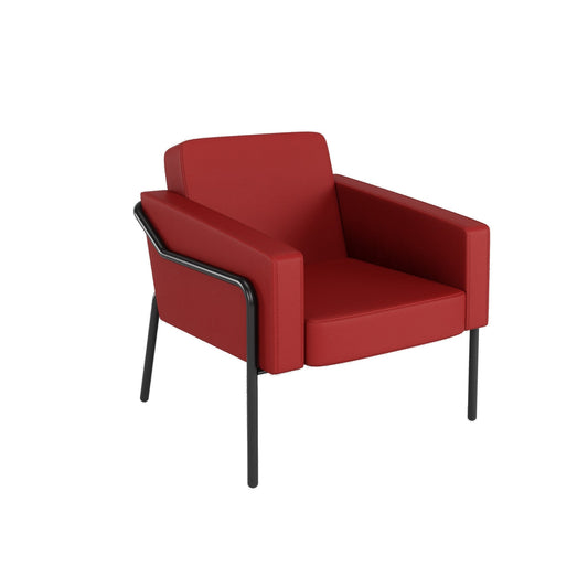 Paperflow Sessel Medso Klassik Größe: L 75 x 73,6 x 74,3 cm (B x H x T) rot