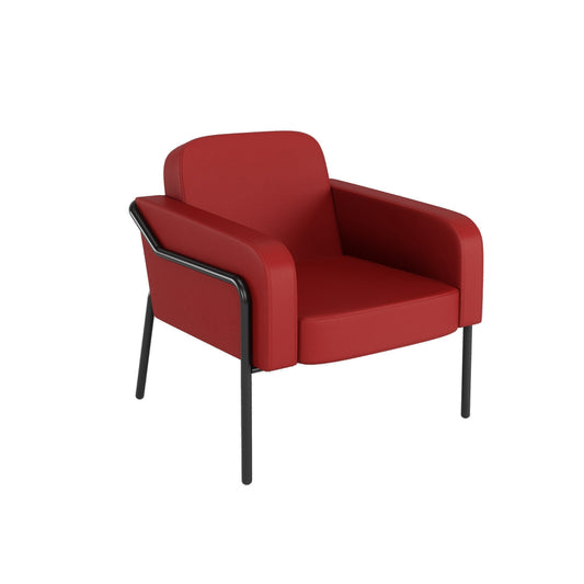 Paperflow Sessel Medso Rund Größe: L 75 x 73,6 x 74,3 cm (B x H x T) rot