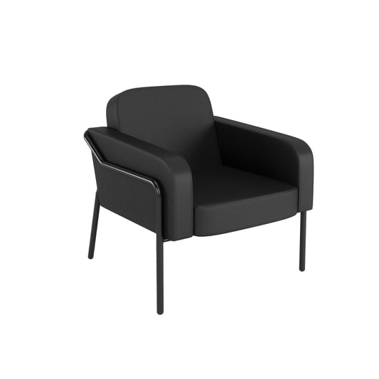 Paperflow Sessel Medso Rund Größe: L 75 x 73,6 x 74,3 cm (B x H x T) schwarz