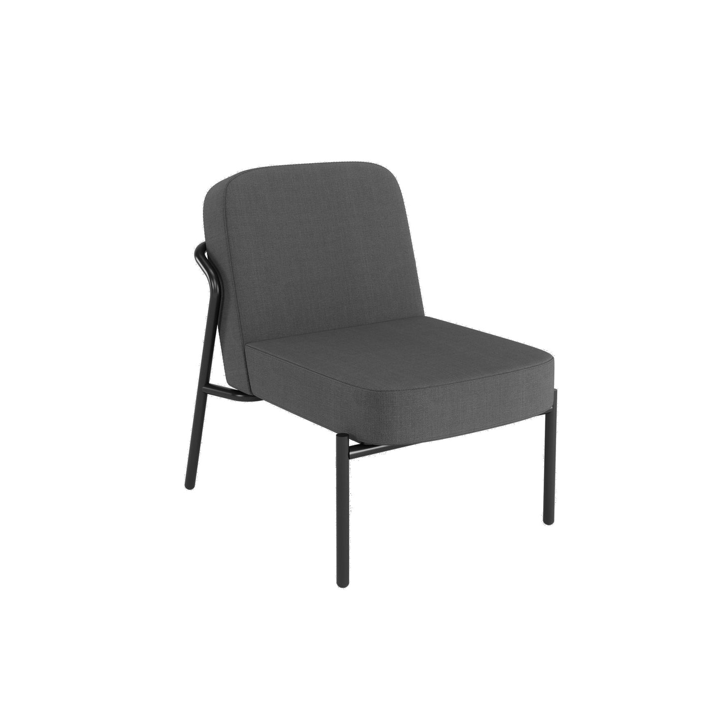 Paperflow Sessel Medso Rund Größe: S 75 x 73,6 x 74,3 cm (B x H x T) anthrazit
