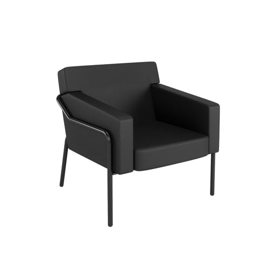 Paperflow Sessel Medso Modell T Größe: L 75 x 73,6 x 74,3 cm (B x H x T) schwarz