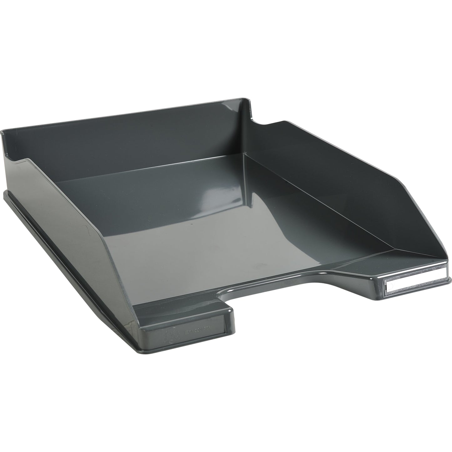 Exacompta Briefablage COMBO MIDI Office DIN A4, Überbreite Polystyrol Farbe: dunkelgrau
