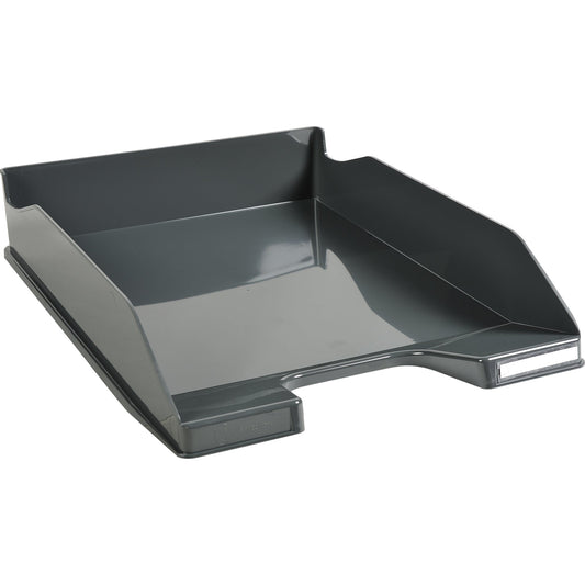 Exacompta Briefablage COMBO MIDI Office DIN A4, Überbreite Polystyrol Farbe: dunkelgrau